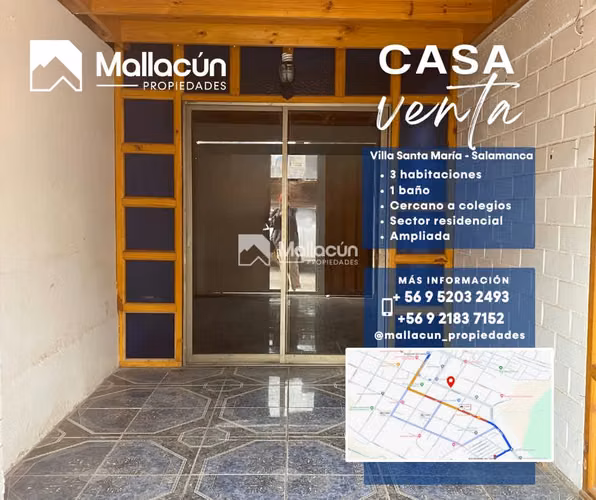 Casa en VENTA - Villa Santa María Salamanca