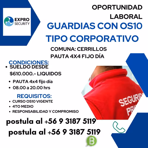guardia os10 corporativo 4x4 fijo dia  cerrillos