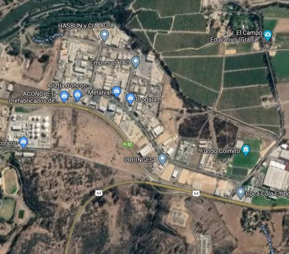 VENTA TERRENO INDUSTRIAL 10.000 MT2 CONCON