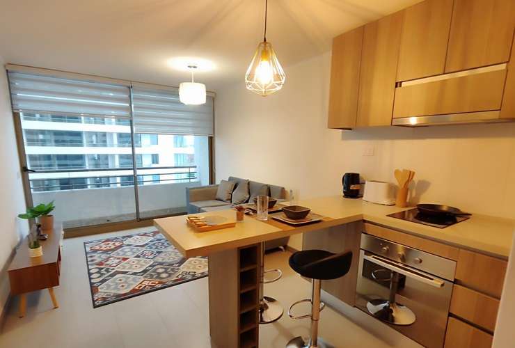Impecable Arriendo depto amoblado - Metro Carlos Valdovinos - Imagen 1