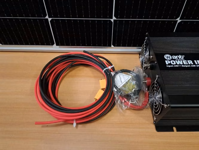 Energía Solar 3Kw playa 2 Pan 550w 2Bat Gel 100Ah