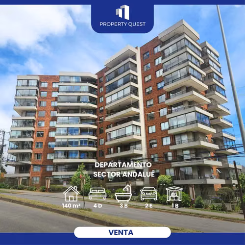 VENTA AMPLIO DEPTO 4D+3D ANDALUE (136042)