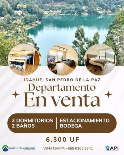 DEPARTAMENTO IDAHUE 2 DORMITORIOS Y 2 BAÑOS