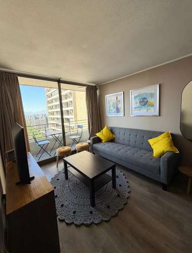 ARRIENDO HERMOSO DEPTO  AMOBLADO 2D 2B 2EST ÑUÑOA - Imagen 1