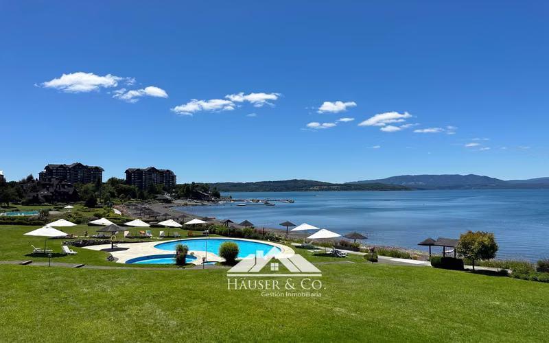 OPORTUNIDAD: Departamento arriendo mensual con vista al lago La Puntilla de Villarrica