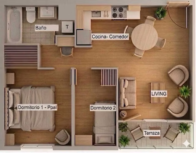 Depto Renovado listo para vivir 2D,San Francisco (138193)