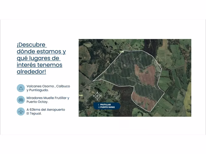 Parcela en venta con agua, luz aerea y amplios caminos en FRUTILLAR