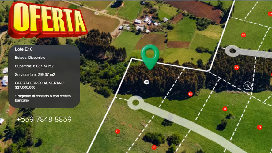 PARCELAS DESDE 27,000,000 FUTRONO, LAGO RANCO