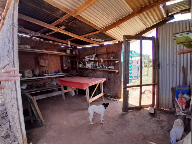 Parcela 6800m², con casa, 3 dorm. 1 baño