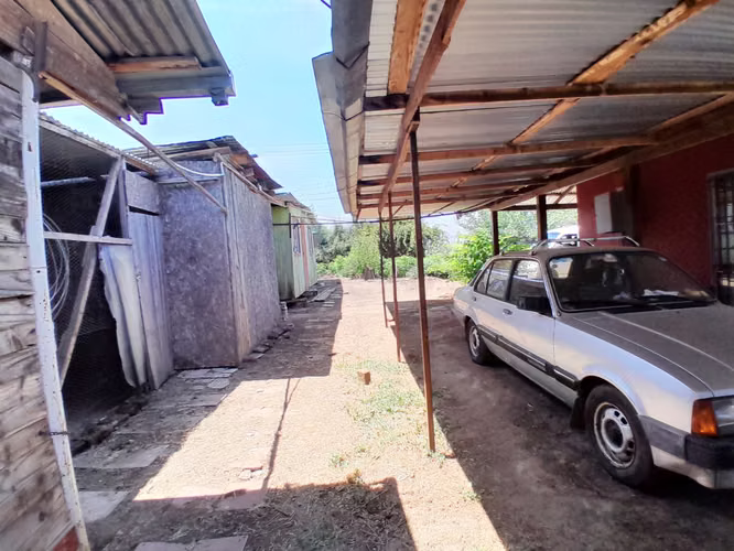 Parcela 6800m², con casa, 3 dorm. 1 baño