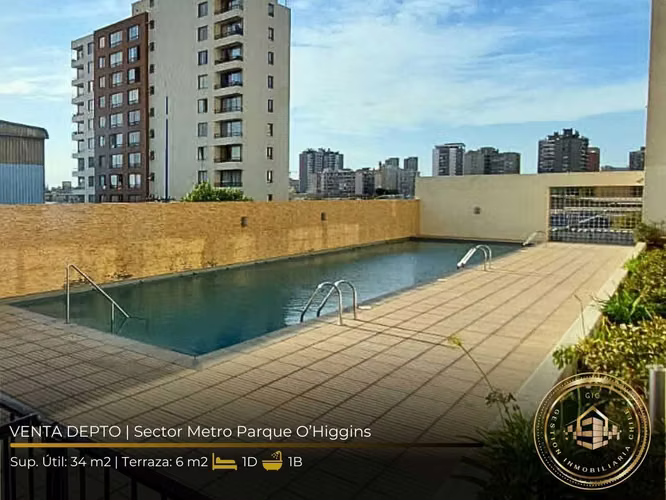 Precioso Depto 1d/1b/bd Metro Parq. O´higgins (146745)