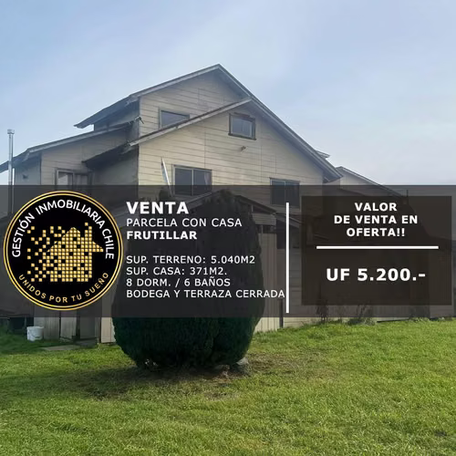 Se Vende Amplia Casa En Parcela 8d/6b Frutill (146752)