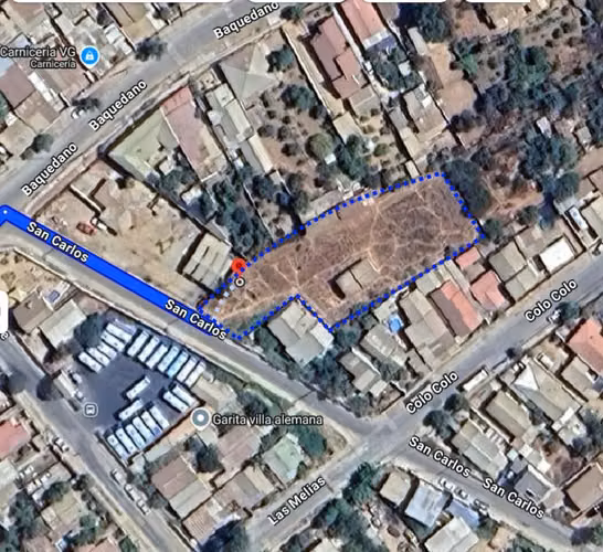Terreno de 1058 mts2, cercano a estación de Peñablanca. Cod-2374
