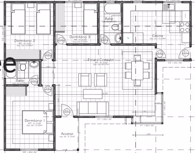 Venta casa nueva 3D/2B  El Pino - Quiebrafrenos - Laja