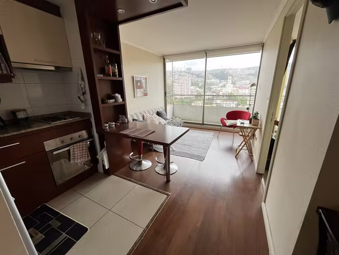 Departamento 1 dormitorio en venta, en pleno centro de Viña del Mar