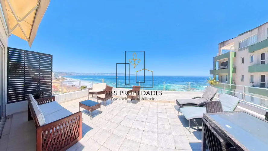 Dpto en venta Reñaca Frente al Mar 4D 4B 2E  (148969)