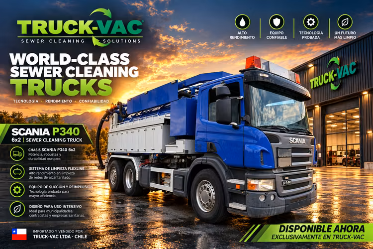 VENTA Camión  Hidrojet Scania P340 10m3 Venta