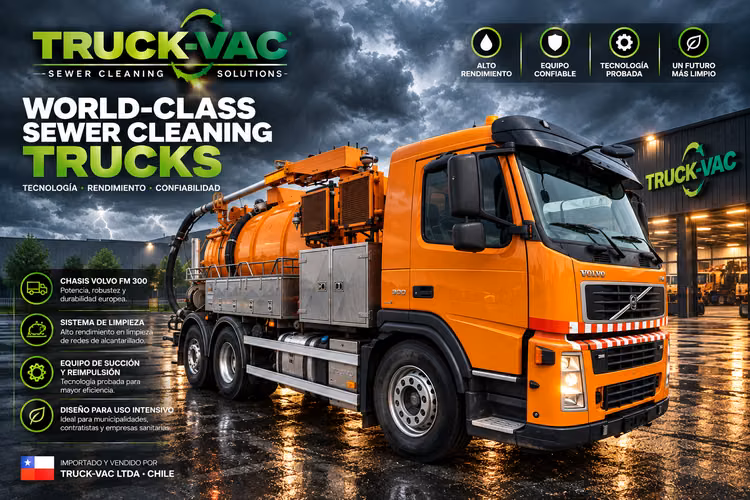 Camión Limpia Fosas Hidrojet Volvo Fm300 6x2 10m3