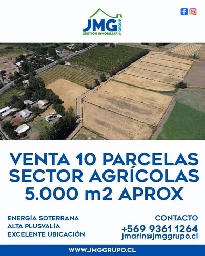 Excelente ubicacion,  Parcelas Agricolas, Rengo.-