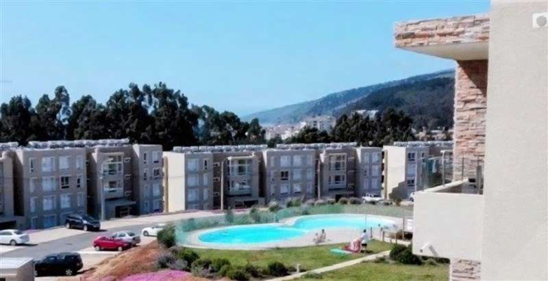 Acogedor Departamento en venta de 3D-1B.en Lomas de Papudo I