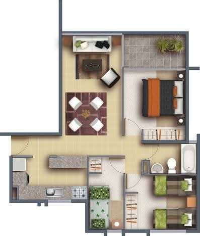 Acogedor Departamento en venta de 3D-1B.en Lomas de Papudo I