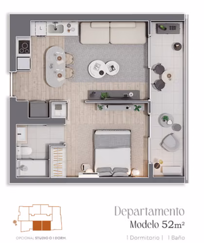 Departamento en venta de 2 dorm. en Huechuraba - Imagen 12
