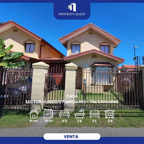 VENTA AMPLIA CASA 4D+2B H. FAMILIARES (150588)