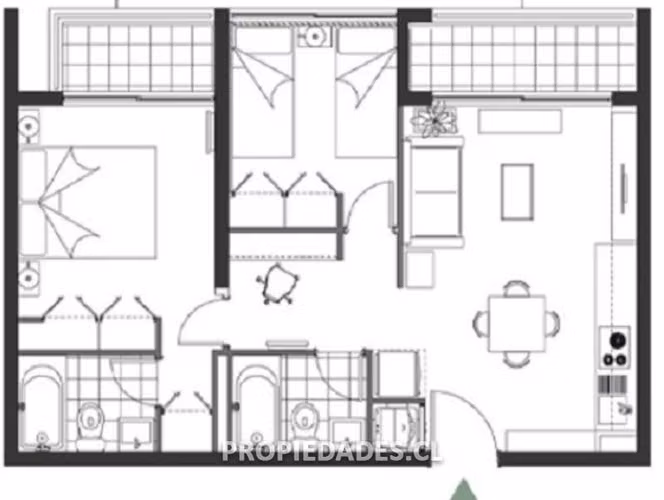 Departamento en venta de 2 dorm. en Ñuñoa - Imagen 8