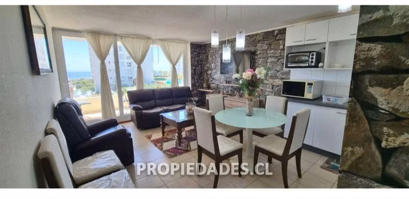 Departamento en venta de 3 dorm. en Papudo