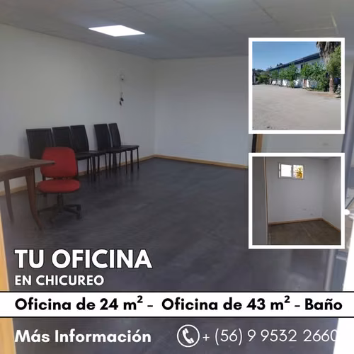 Oficinas en Chicureo – Arriendo disponible