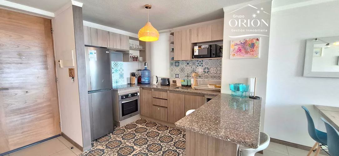 Arriendo Dpto. amoblado Mar a Dic 3D,2B. (151506)