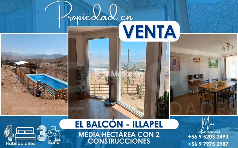 Terreno con casa - Balcón Illapel