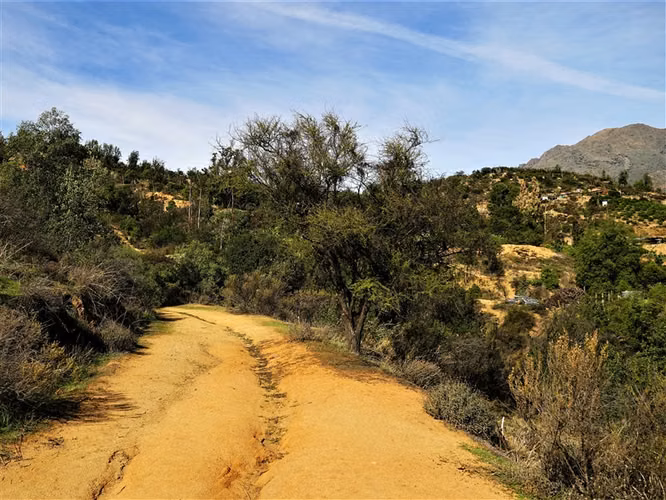 Parcela 4,69 ha con casa en venta en Olmué.