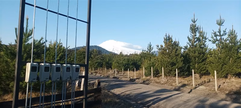Parcela con vista al Volcan Villarrica, buenos accesos