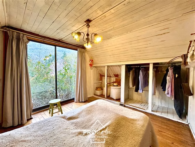 Parcela 5000 m2, 2 casas, borde Ruta G-25, San José de Maipo
