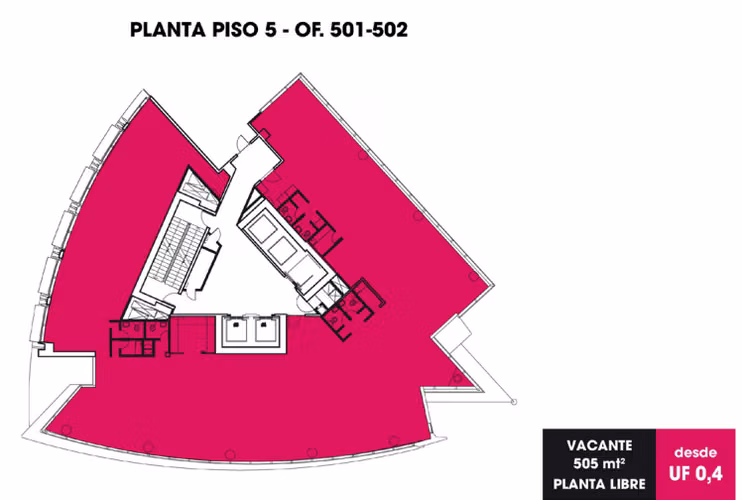 Oficina en arriendo en Providencia