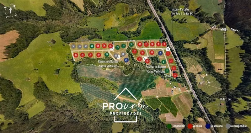 Sitio 5.000 m2 en Venta en Paillaco