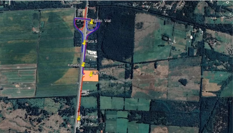 Terreno en arriendo en Ruta 5 Sur, Cabrero