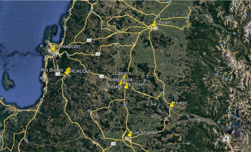 Terreno en arriendo en Ruta 5 Sur, Cabrero