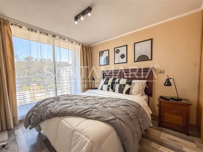 Arriendo Dpto. 1 dorm amoblado en Castellón, Concepción.
