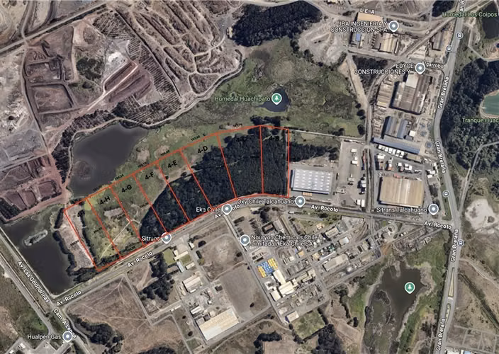Terreno en venta en Terminal San Vicente, Talca