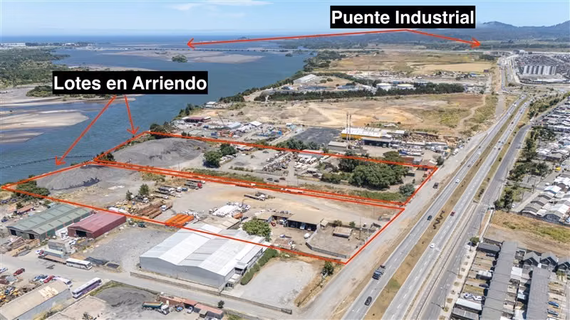 ARRIENDO Terreno ubicado en Costanera Hualpén.