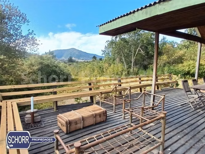 Parcela con casa y playa en venta lago Colbun