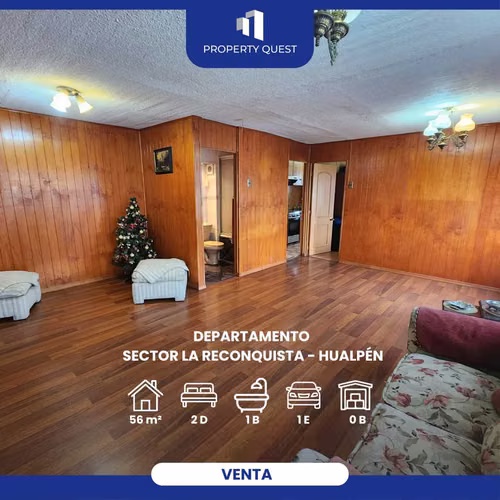 VENTA DEPTO 2D(3D)+1B REMODELADO HUALPEN (152875)