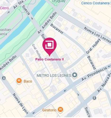 Arriendo OFICINA Edificio Patio Costanera II en Providencia
