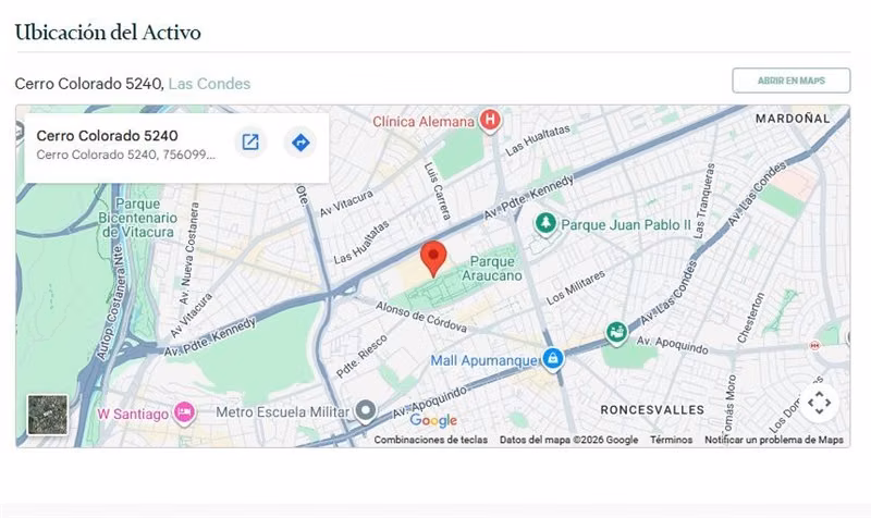 Arriendo Oficina en Edificio Torres del Parque en Las Condes