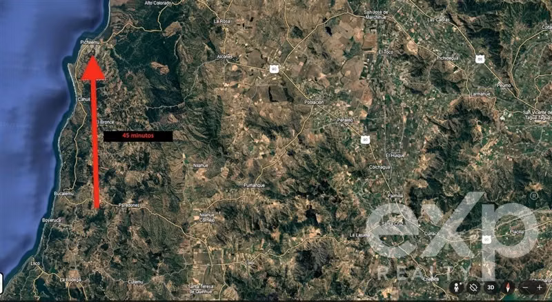 Vende Terreno 5000m2 en Aguada de Bucalemu
