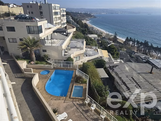 Arriendo Departamento Amoblado en Reñaca Vista al Mar