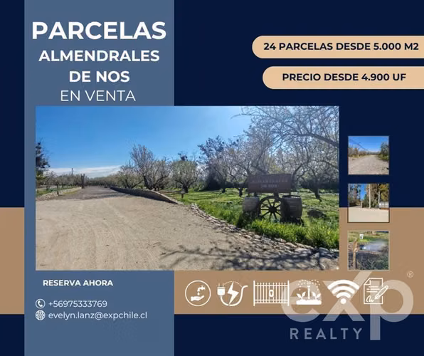 Parcelas en venta en Buin con rol listo, agua, luz y riego