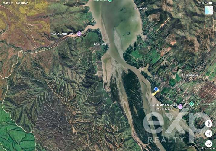 Sitio en venta, Vista lago Rapel, LLallauquen